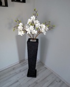 Magnolia sztuczne kwiaty kompozycja 165 cm, wysoka donica dekoracja prezent