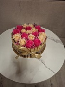 Róże mydlane z czekoladkami