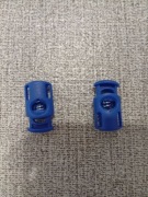 Stoper do sznurka plastikowy niebieski