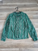 Elegancka Zielona Bluzka ONLY w Kwiatowy Wzór – Rozmiar 36 (S)