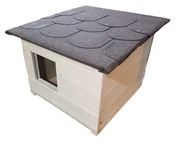 BUDA DOMEK DLA KOTA zmontowana OCIEPLONA NATURALNA