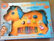 Pianinko dla dzieci Konik odglosy zwierzat melodyjki uczy angielskiego