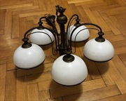 Żyrandol mosiężny pięcioramienny Lambert-duo LR5