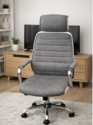 Fotel biurowy z zagłówkiem – wygodny, nowoczesny