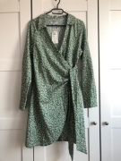 Sukienka kwiaty nowa kwiatki Reserved XL kopertowa bawełniana