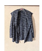 Kaszmirowy  melanż ombre sweter kardigan bolerko narzutka żakiet marynarka 