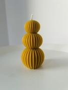 świeca z naturalnego wosku pszczelego „Miodowe Bubbles” 