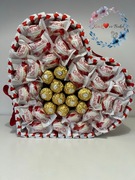 Słodyczy prezent serduszko 