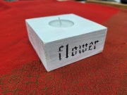 świecznik drewniany świecznik na tealighty vintage upcykling 2 sztuki