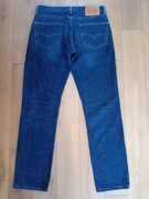 Spodnie jeansy męskie LEVI STRAUSS ciemnoniebieskie (W30 L30, 165/76A) 
