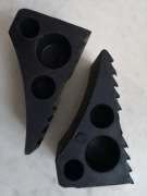 Klin gumowy pod koło 165x90, Kliny gumowe Komplet 2 sztuki