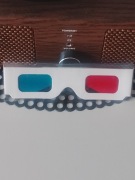 Okulary 3D papierowe komplet 10 sztuk.