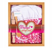 ZESTAW MAŁY KUCHARZ FARTUSZEK KUCHENNY DLA DZIECI CZAPKA KUCHARSKA AKCESORI