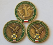 Coin - trzy coiny z misji PKW Kosowo KFOR - 4 pułk przeciwlotniczy