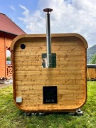SAUNA OGRODOWA 250cm piec na drewno