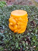 Świeca z wosku pszczelego- Niedźwiadki