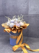 FLOWER BOX DUŻY XXL ŚWIECE SOJOWE ELEGANCKI PREZENT WALENTYNKI DZIEŃ BABCI 