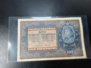 100 marek polskich 1919r.  ID Serja  H
