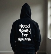 Męska Czarna Bluza M Need Money For Mitsubishi