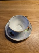 Filiżanka ozdobna, kolekcjonerska ze spodkiem 7,5/11,5 cm