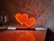 Lampka biurkowa serce I LOVE YOU na USB