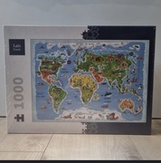 Puzzle 1000 Mapa świata 