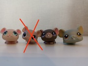 Littlest pet shop myszka, chomiczek + dodatek 
