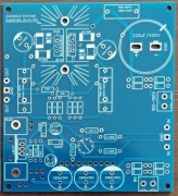 Lampowy , hybrydowy mu follower na lampie 6021 - płytka z elementami .