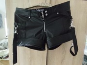 Spodenki damskie skórzane Gothicana by Emp rozmiar L 