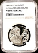 10 ZŁ 2004, ALEKSANDER CZEKANOWSKI NGC PF69 UC #50