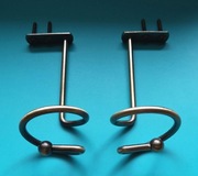 uchwyt hak spiralny do upięcia zasłon złoto antyk