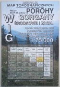 Mapa WIG - POROHY GORGANY ŚRODKOWE I ZACHODNIE 1:75000
