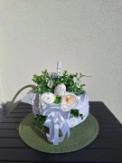 Stroik do koszyczka, gotowa dekoracja koszyczka