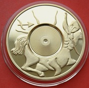 1 Dolar   2003 /ND/ r  -  Cook Island Zodiak - Strzelec    stan !!!    