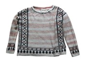 Sweter oversize 38,M Indigo Marks&Spencer wzór