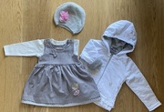 Nowa Minetti sukienka + bluzeczka Coccodrillo bluza cool club 80 cm SUPER