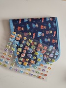 Zabawka edukacyjna na podróż- litery, cyfry, naklejki, organizer