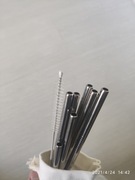 Metalowe rurki do picia stal nierdzewna eko 15szt. + czyścik