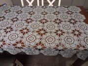 Serwetka obrus rękodzieło szara