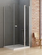 Kabina prysznicowa z podwójnymi drzwiami uchylnymi