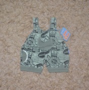 Nowe Spodenki na szelkach rozm.74