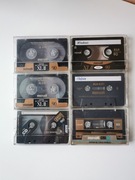 Stare kasety magnetofonowe Chrome BASF Maxell 90 vintage retro
