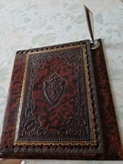 Piękna okładka na notes z notatkami