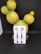 Kolczyki perełki z piórkiem 