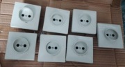 Gniazdka elektryczne PRl 7szt nowe 