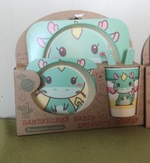 Zestaw naczyń bambusowych 