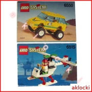 LEGO System INSTRUKCJA do zestawów 6515 6550 lata 90 - 2 szt