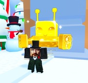 GOLDEN HUGE RAVE MEEBO IN A SPACESHIP // PET SIMULATOR 99