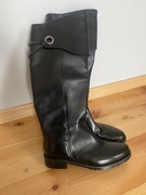 Kozaki nowe skórzane 38r bez ocieplenia