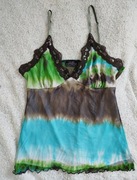 Top na ramiączkach z cekinami SWAG vintage siateczka